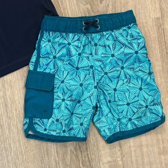 Lands End & Crewcuts Rashguard Swim Set - Picture 2 of 6